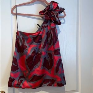 7even (Seven) One Shoulder Silk Top